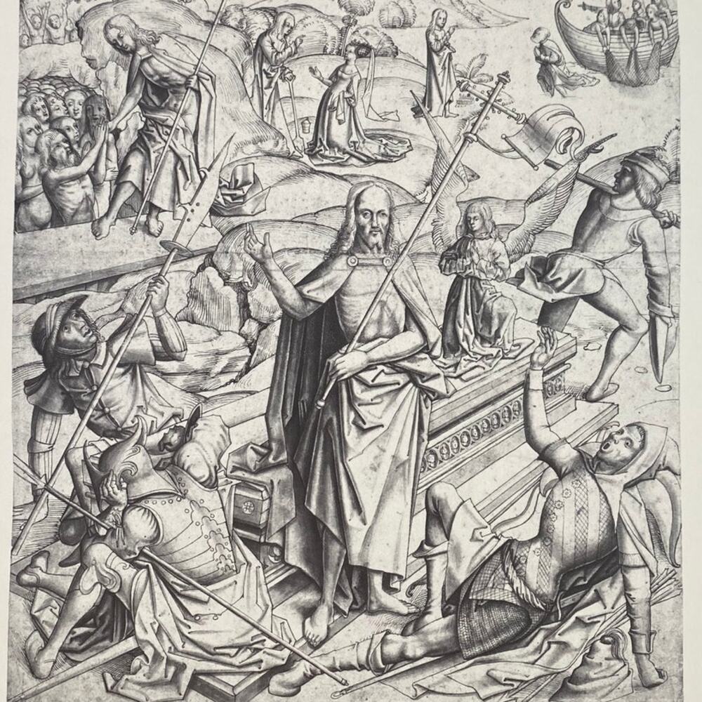 Basel School, Life of Christ, Drawing, Print, Bookplate, Art, ~ 240623-WH 595